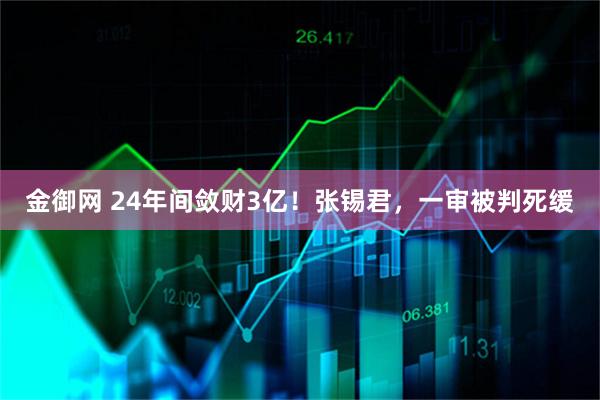 金御网 24年间敛财3亿！张锡君，一审被判死缓